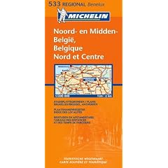 Belgique Nord and Centre (Michelin Regional Maps)