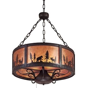 Casablanca Lighting 8604-89 Wilderness Specialty Indoor Textured Matte Black Pendant Light by Casablanca