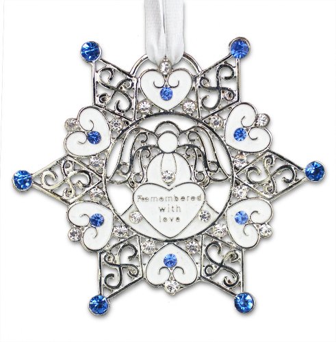 Bereavement Sympathy Memorial Snowflake Christmas Ornament