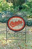 Baltimore Orioles Glass Yard Sign
