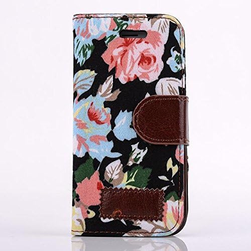 Fashion Leather Wallet Card Flip Cute Flower Cover Case Cover Skin for Apple Iphone 5 5G 5S