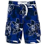 Circo Blue TB Botanical Print Board Short - 4T