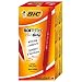 BIC Soft Feel Retractable Ball Pen, Medium Point, 1.0 mm, Red, 12 Pens (SCSM11-Red)