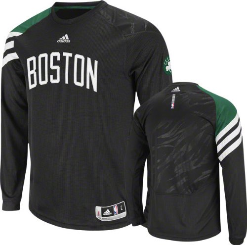 Adidas Boston Celtics On-Court Long Sleeve Shooting Shirt Medium