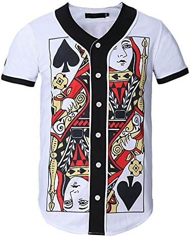 ALMOSUN Roaring Lion Against Stormy Sky Jersey All Over Print Baseball T Shirts