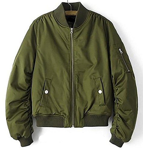 GuDeKeレディース 秋 スタジャン ショート丈 MA-1 ブルゾン カジュアル ゆったり ジャケット ジッパー ファッション 野球 コート