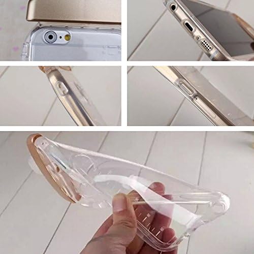 iPhone 6 Clear Case, Dealspank® Super Cute 3D Baby Feeding Milk Bottle Shaped Soft TPU Clear Back Case Cover for Apple iPhone 6 4.7 Inch - Brown+ A shinning hair bun sent randomly