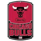 Chicago Bulls Vintage 11x17 Wood Sign