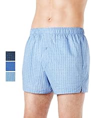 3 Pack Pure Cotton Assorted Boxers