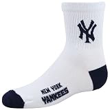 New York Yankees White Youth 901 (7-9) Tall Team Logo Socks