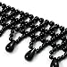 513IaufUx5L. AA75  Black Acrylic Bead Flex Fancy Dress Party Choker