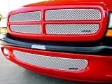 Dodge Dakota 97-04 MX-Series Grille Upper Insert 4pc in Silver