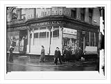 Newswire Photo (L): (March 1912) Damage done by London Suffragettes