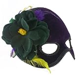 Deluxe Purple Mardi Gras Mask