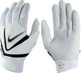 2008 Nike Diamond Elite VI Batting Glove - White/Black