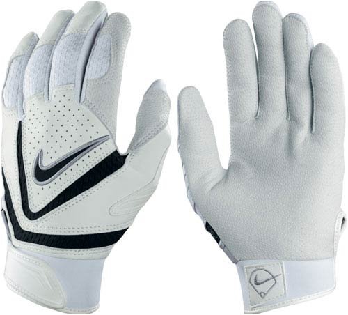 2008 Nike Diamond Elite VI Batting Glove - White/Black