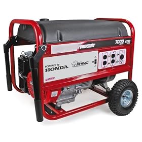 Powermate PM0497000.04 8,750 Watt 389cc 13HP Honda GX390 Gas Powered Portable Generator by PowerMate