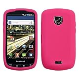 Solid Hot Pink Silicone Skin Gel Cover Case For Samsung Droid Charge i510