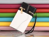 Pandamimi Dexule Travel Wristlet Wallet Clutch Bag Pouch Case Cover for Apple iPhone 5 5th Generation 5G (AT&T, T-Mobile, Sprint, Verizon) (Black/White) with Screen Protector