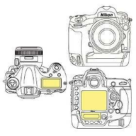 Martin Fields Overlay Plus Screen Protector (Nikon D4) - Includes Secondary LCD Protector,Top LCD Protector