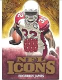 Edgerrin James 2009 Upper Deck Icons NFL Icons Jersey Card #ICEJ Arizona Cardinals