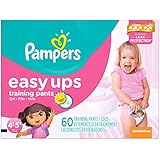 Pampers Easy Ups Training Pants, Girls, Size 4T-5T, 60 Count