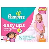 UPC 037000827535 product image for Pampers Easy Ups Training Pants, Size 4T5T Super Pack Girl 60, Count | upcitemdb.com