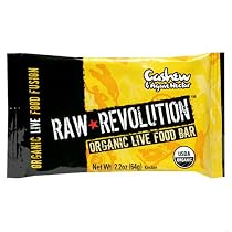 Raw Revolution Organic Live Food Bars, Cashew and Agave Nectar, 2.2-Ounce Bars (Pack of 12)