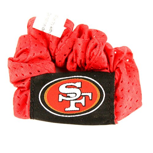 San Francisco 49ers Red Hair Scrunchie - Hair Twist - Ponytail Holder