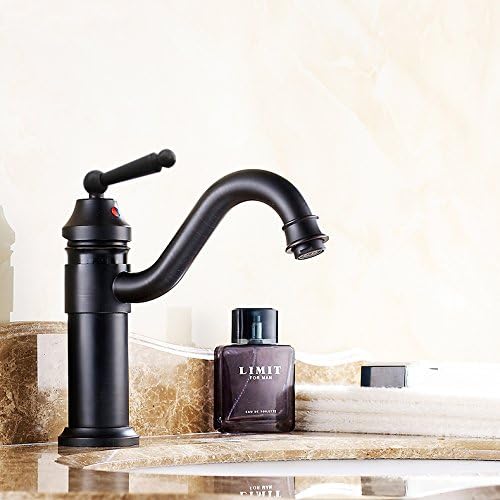 Yannlii Oil Rubbed Bronze Bathroom Sink Faucet ORB Single Handle Single Hole Faucets