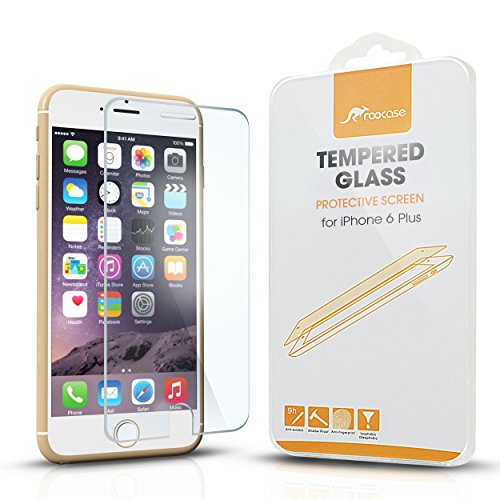 roocase iPhone 6 / iPhone 6S Tempered Glass Screen, iPhone 6 6S Glacial Premium Glass Screen Protector for Apple iPhone 6 / iPhone 6S 4.7 - Protect from Scratches - 99.9% Clarity and Touchscreen Accuracy [Anti-Scratch / Anti-Fingerprint]