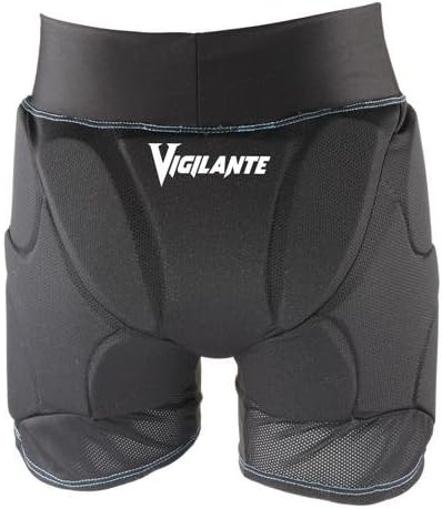 Vigilante Light Padded Shorts for Women - Black/Blue Small(Size 4-6)