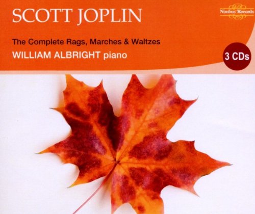 William Albright (piano) Scott Joplin. The Complete Rags, Marches & Waltzes cd cover