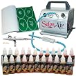 IWATA AIRBRUSH TATTOO KIT 24 Includes: COMPRESSOR, HOSE, AIRBRUSH, INK, AND STENCILS