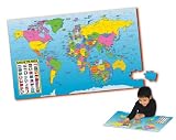The Learning Journey Puzzle Doubles Puzzle & Poster Series Map of the World Floor Puzzle