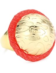 Ted Rossi "Resort" Lizard Circle and Design Dome Adjustable Ring