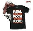 8&9 "REAL HEADS" Printed Men's T-shirt By EIGHT & NINE DESIGNS Black/Red/White Limited Jordan Colorway Hand Printed 8&9 S/S Tee w/ FREE BANDANA