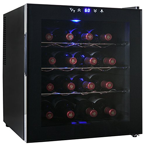 AKDY&reg; 16 Bottle Single Zone Thermoelectric Freestanding Wine Cooler Cellar Chiller Refrigerator Fridge Quiet Operation