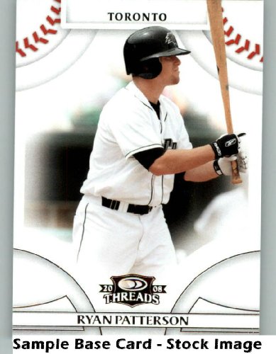 2008 Donruss Threads Baseball Card - Ryan Patterson Toronto Blue Jays Mint Condition - Shipped In Protective ScrewDown Display Case!
