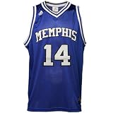 adidas Memphis Tigers #14 Royal Blue Replica Basketball Jersey
