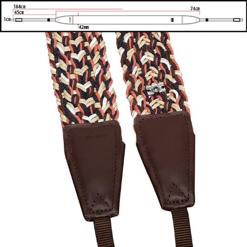 Colorful! Cotton Braided Span/leather Universal Camera Shoulder Neck Strap 8789