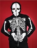 Living Dead Souls Mens Skeleton Mask Hoodie