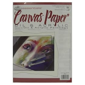 CANVAS PAPER PAD FOR OIL & ACRYLIC PAINTING 9 x 12"
