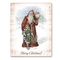 Father Christmas I - 2-sided Christmas Gift Tags (set of 6)