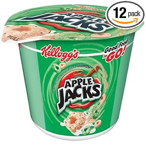 Apple Jacks Cereal-in-a-Cup, 1.5-Ounce Cups (Pack of 12) by Apple Jacks