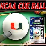 Miami Hurricanes Officially Licensed Billiards Cue Ball by Frenzy Sports
