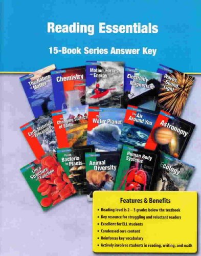 Reading Essentials 15 Book Series Answer Key Glencoe Science