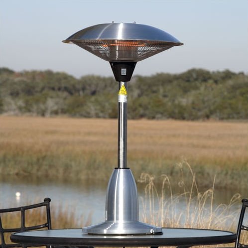 Stainless Steel Halogen Tabletop Patio Heater