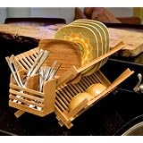 BAMBOO wood DISH drying RACK kitchen home drain NEW