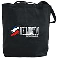 Canvas Tote Bag Black New Zealand Capital